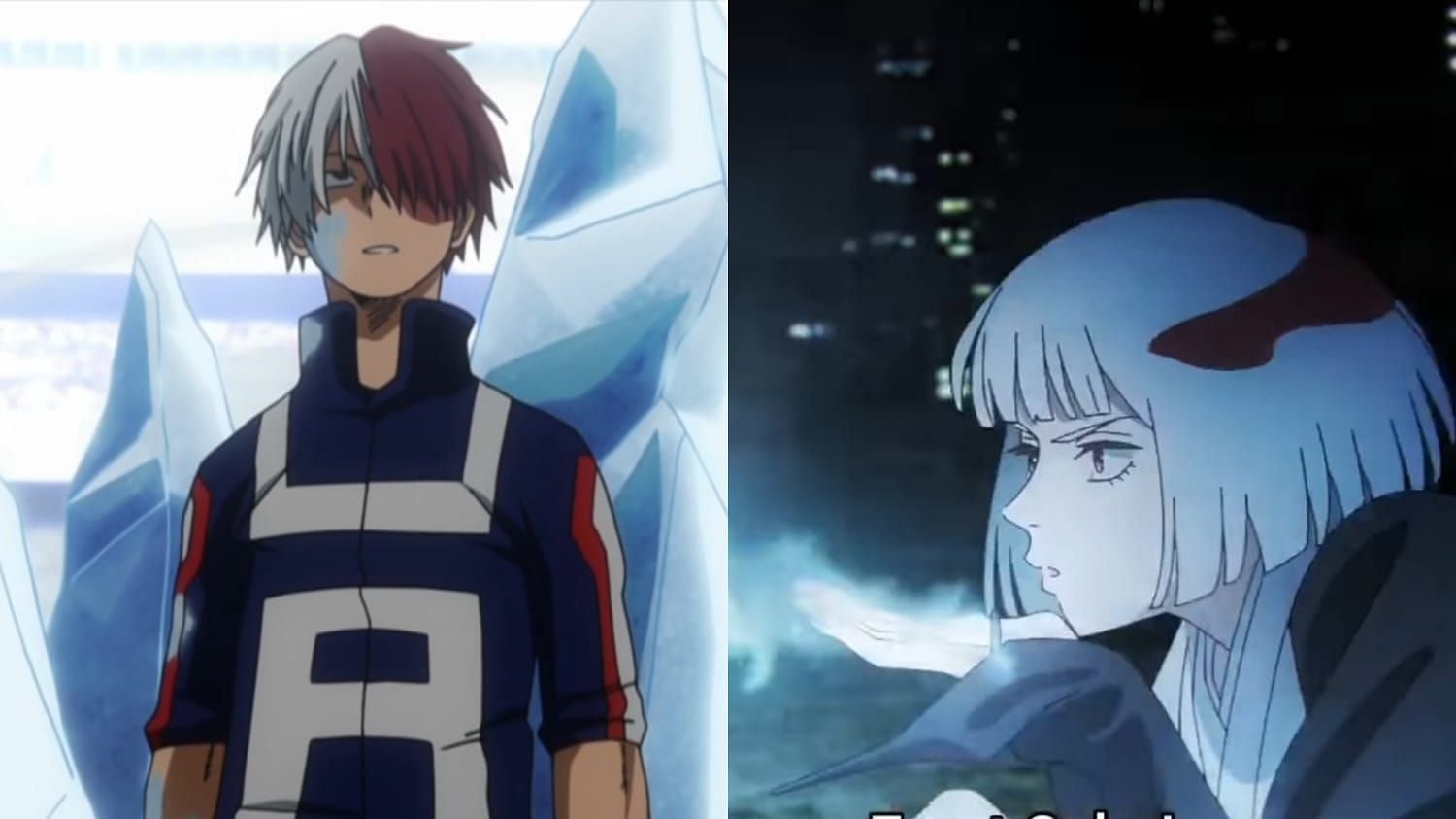 Shoto (One of the My Hero Academia quirks users) & Uraume (Image via MAPPA, Studio Bones)